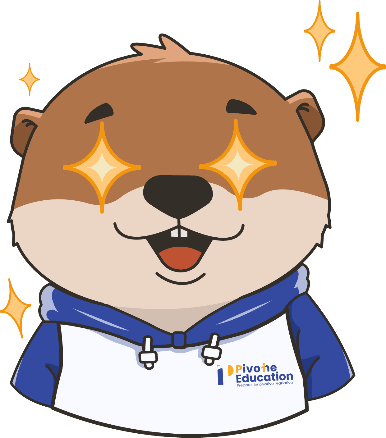 Maskot Pivoine bersemangat
